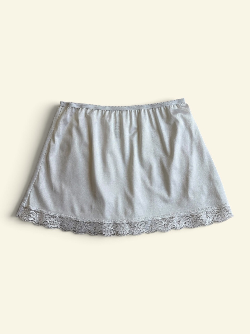 Copper Key White Lace Trim Half Slip Skirt Vintage Coquette Fairycore 4T/5 Prep